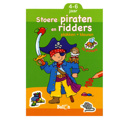 Tranches et couleurs - pirates et chevaliers cool, 4-6 ans
