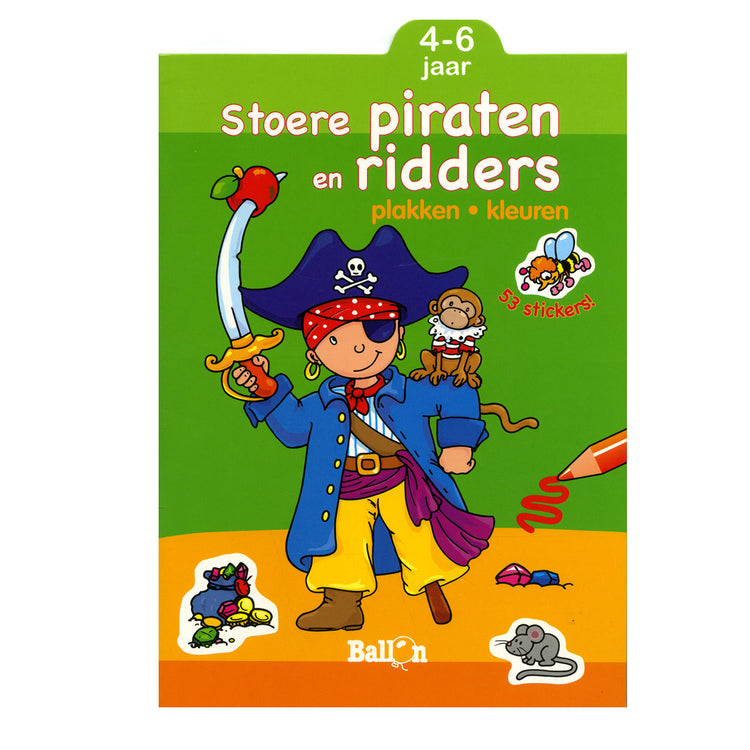 Tranches et couleurs - pirates et chevaliers cool, 4-6 ans