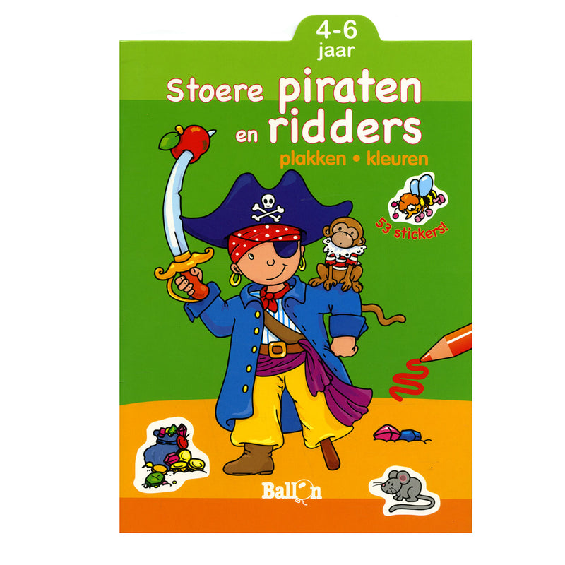 Tranches et couleurs - pirates et chevaliers cool, 4-6 ans