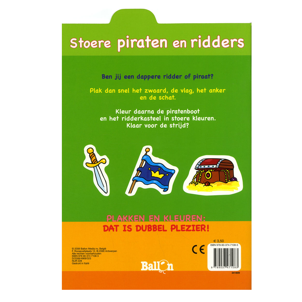 Tranches et couleurs - pirates et chevaliers cool, 4-6 ans