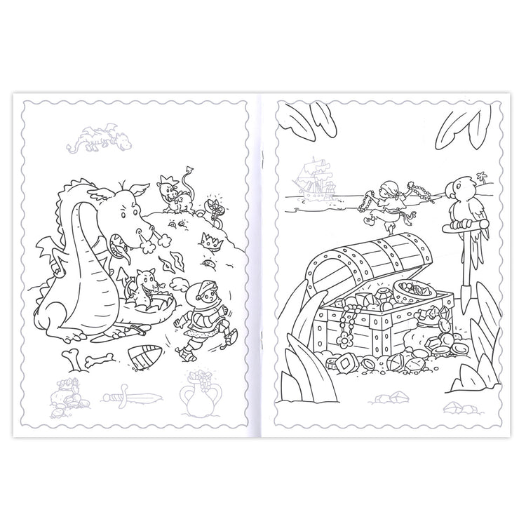Tranches et couleurs - pirates et chevaliers cool, 4-6 ans