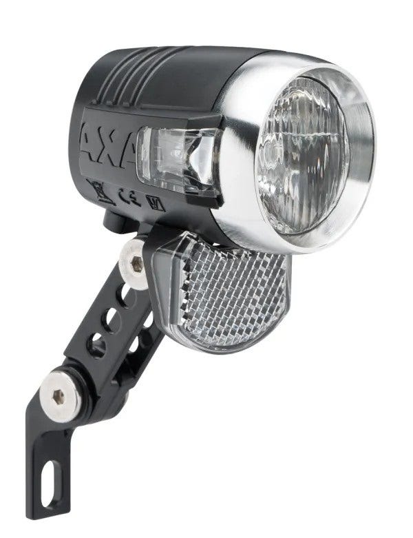 Axa phare blueline t-steady voiture dynamo 50 lux noir