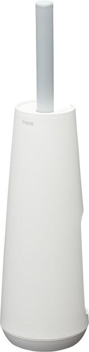 Tiger tess - brosse WC avec support - autoportante - avec brosse swoop® flexible - blanc gris clair