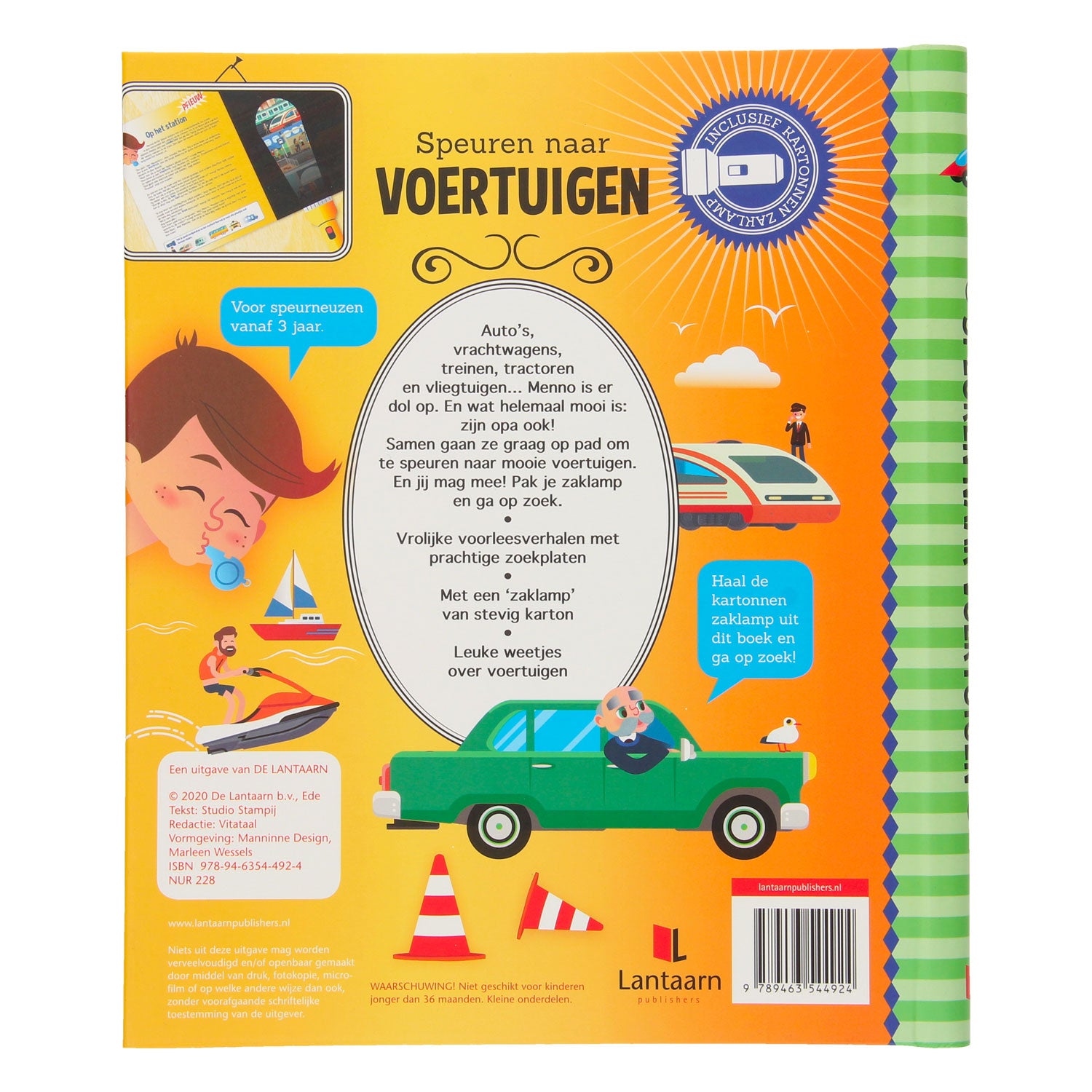 Rechercher des véhicules + lampe de poche en carton