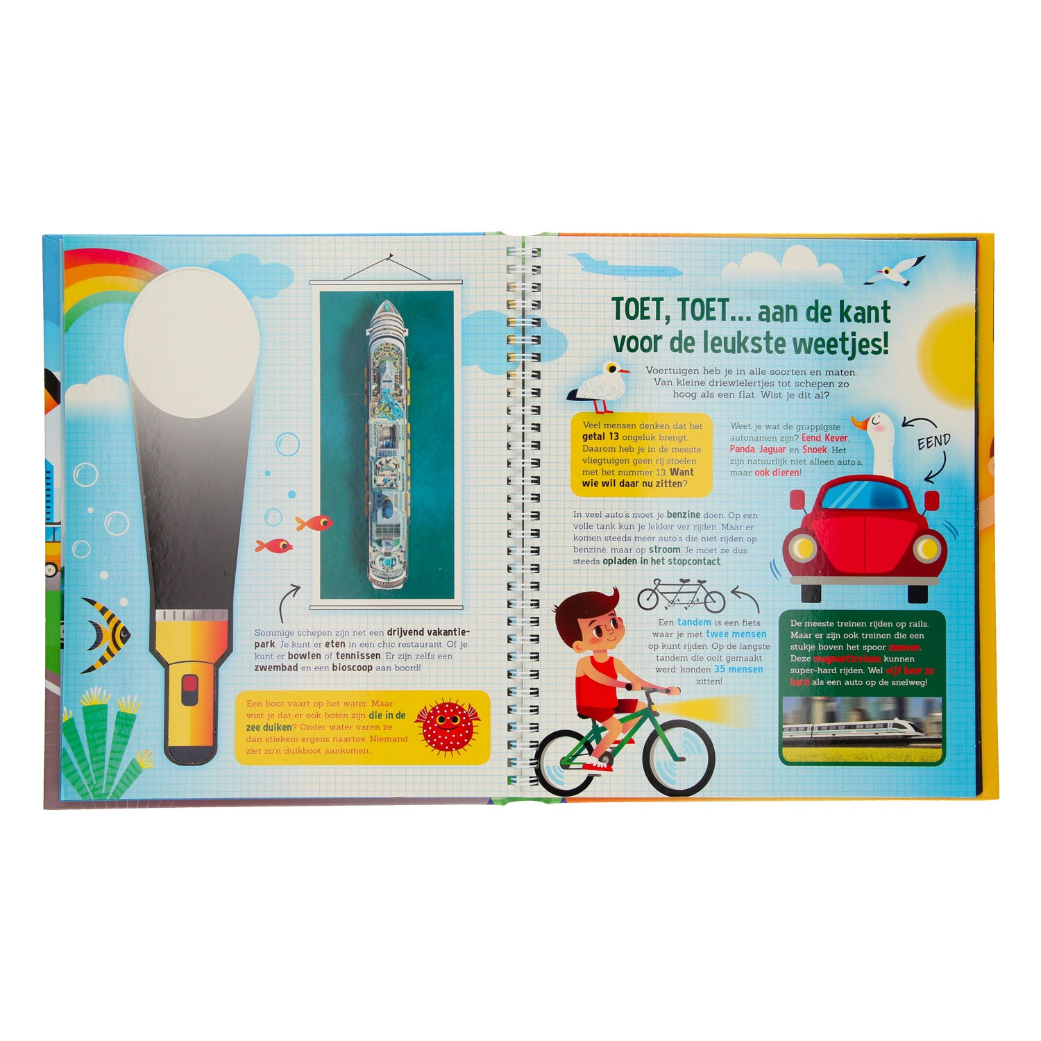 Rechercher des véhicules + lampe de poche en carton