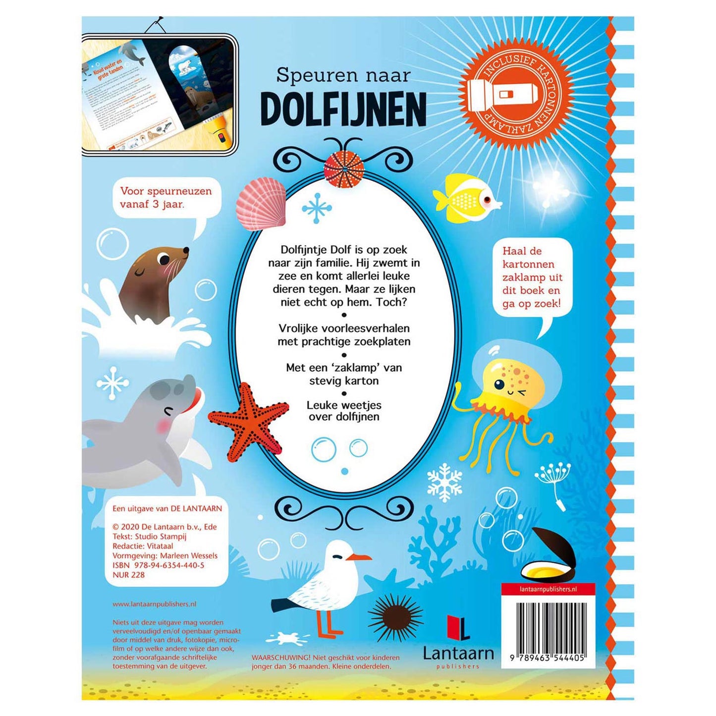 Rechercher des dauphins + lampe de poche en carton