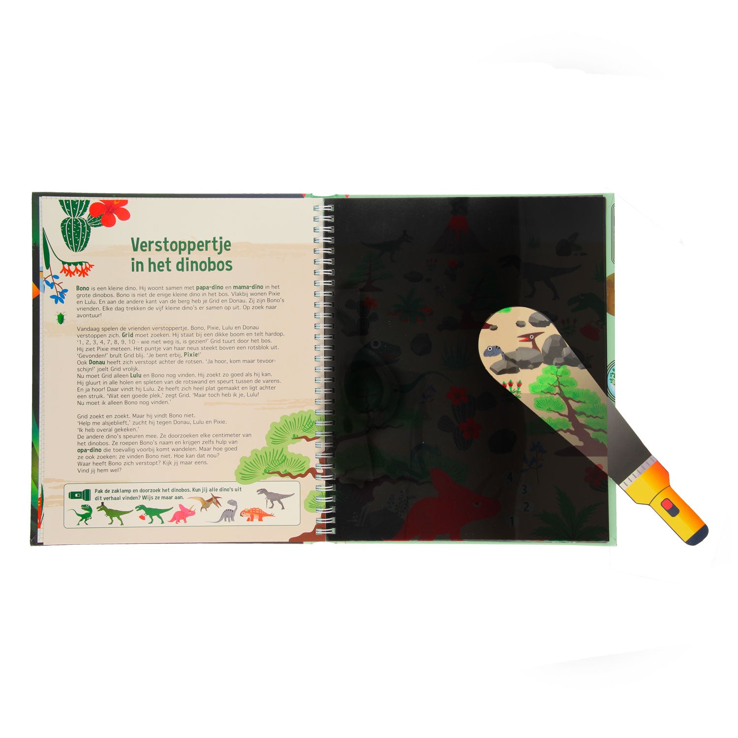 Recherche dans la lampe de poche Dinobos + en carton