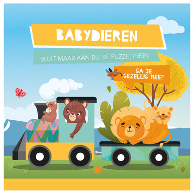 Lantern Publishers Livre et puzzle Train Baby Animals