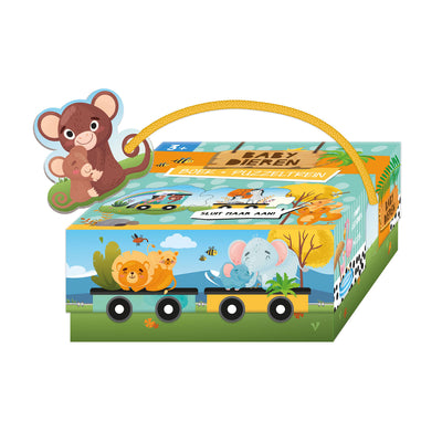 Lantern Publishers Livre et puzzle Train Baby Animals