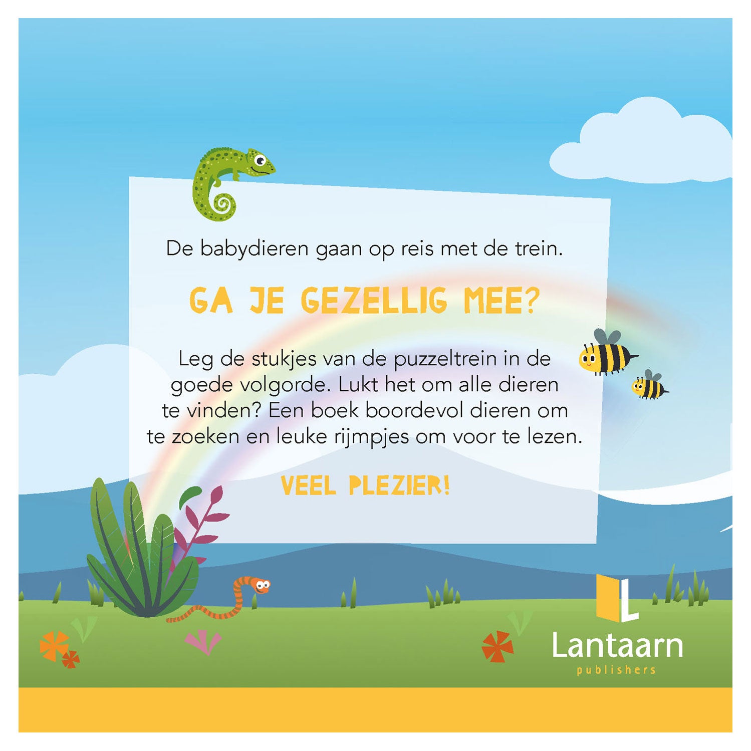 Lantern Publishers Livre et puzzle Train Baby Animals