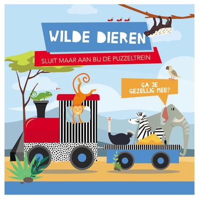 Lantern Publishers Book and Puzzle Train Wild Dieren