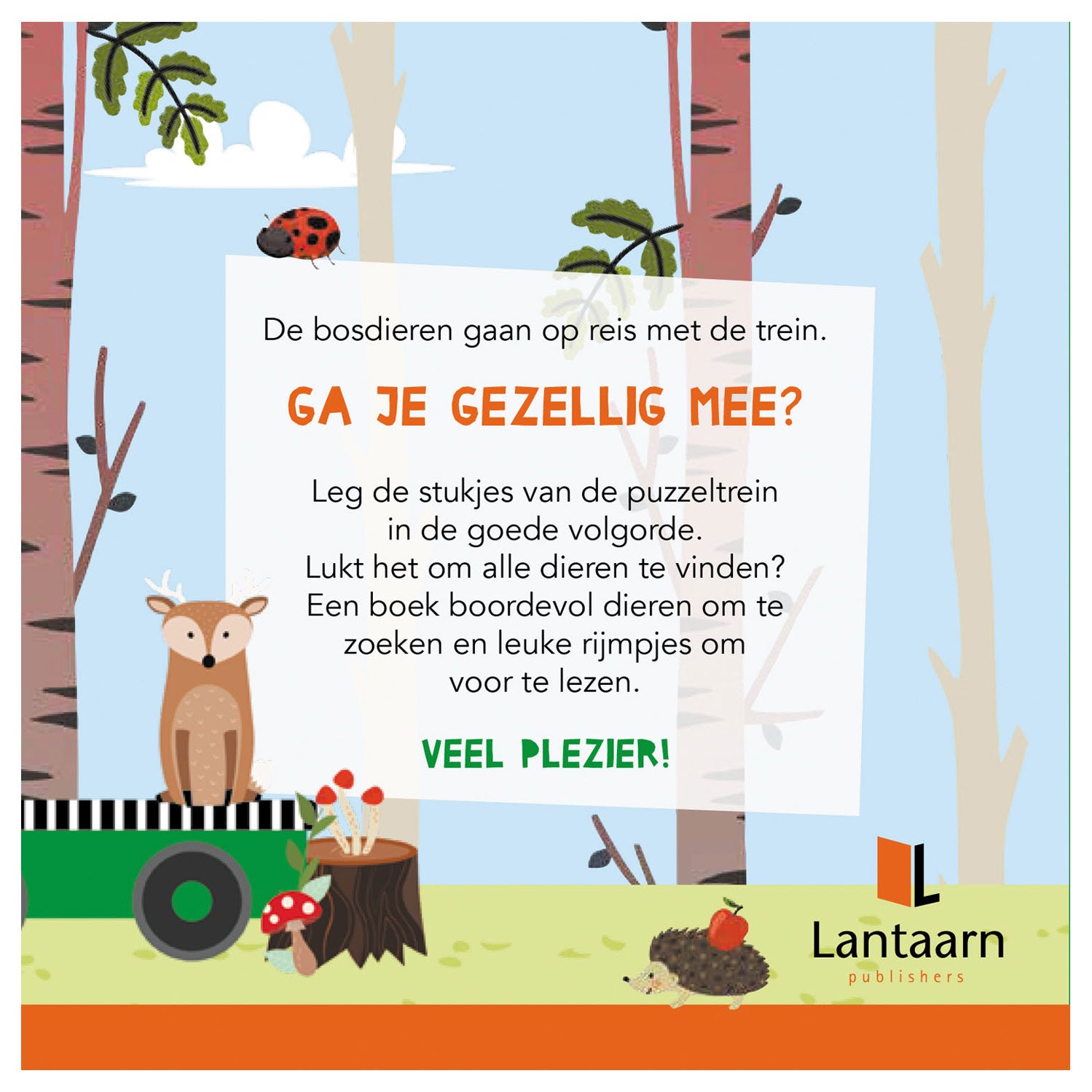 Lantern Publishers Livre et puzzle Train Forest Animaux
