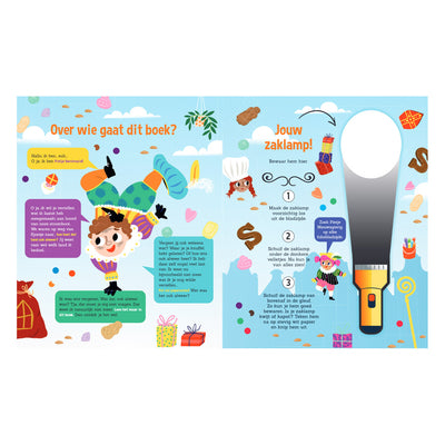 Maison centrale du livre la merveilleuse soirée de Sinterklaas + lampe de poche en carton