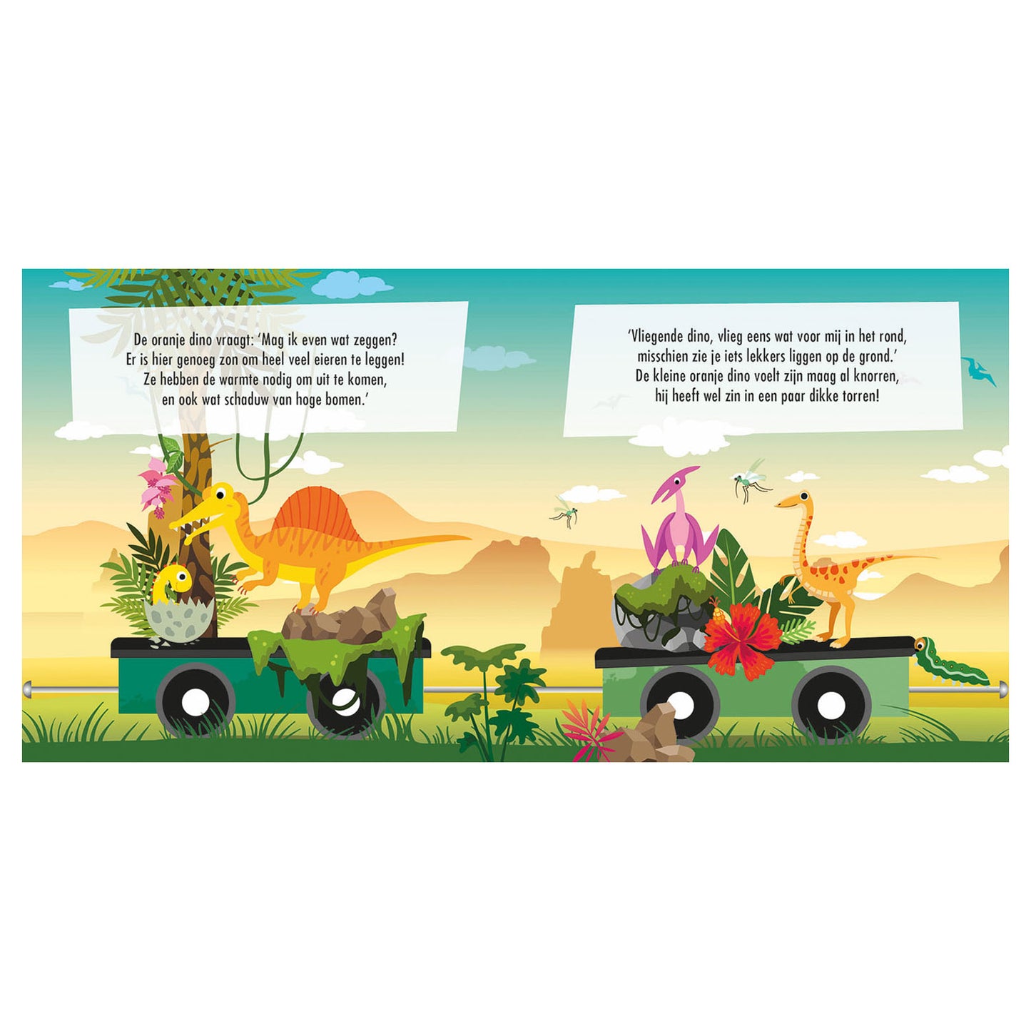 Book and Puzzle Train Dino's