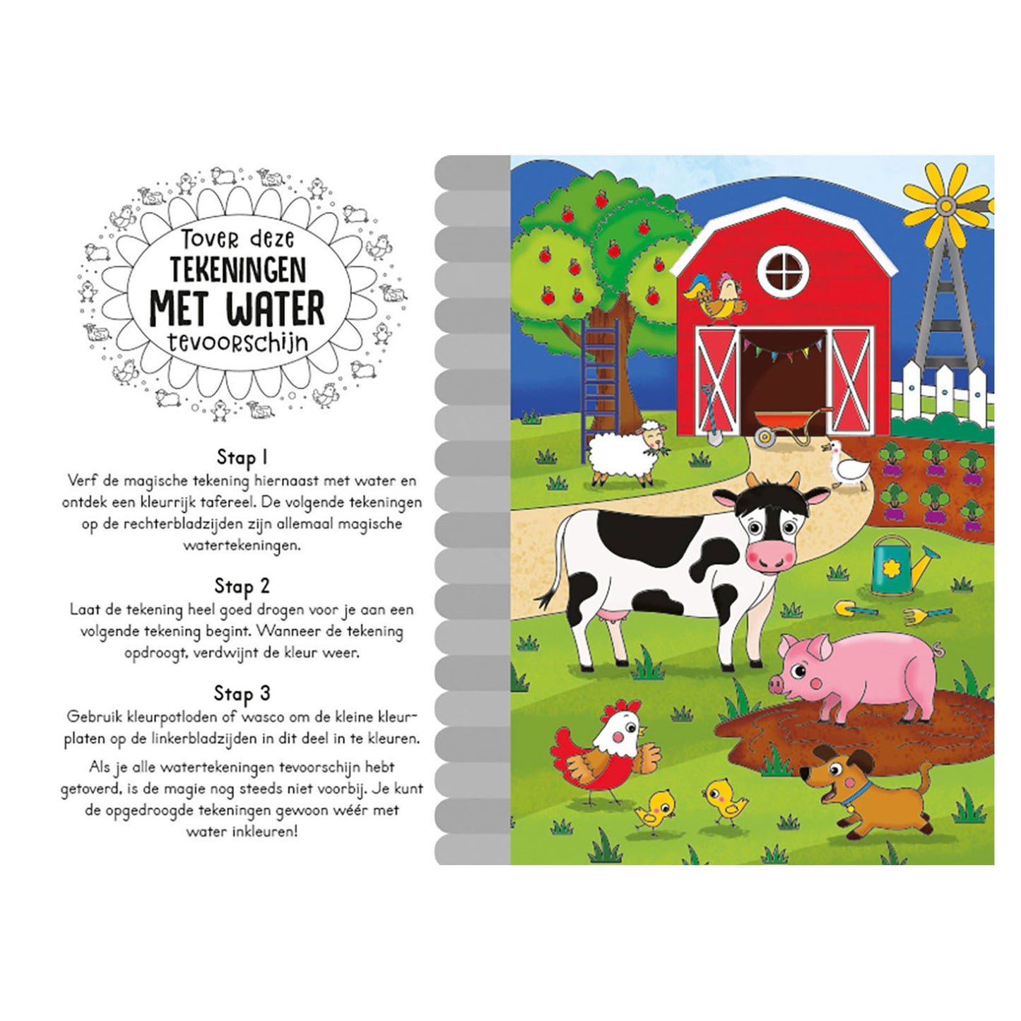 Magical Water Color Book - Farm