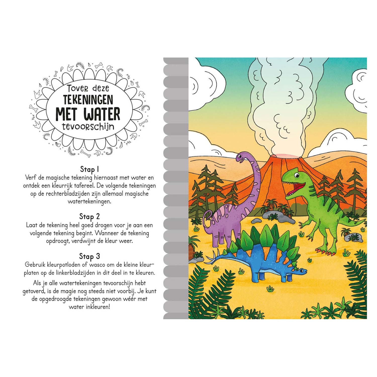 Magical Water Color Book - Dinos