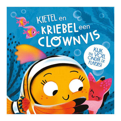 Les éditeurs de lanternes chatouillent et chatouillent un livre à rabat de poisson-clown