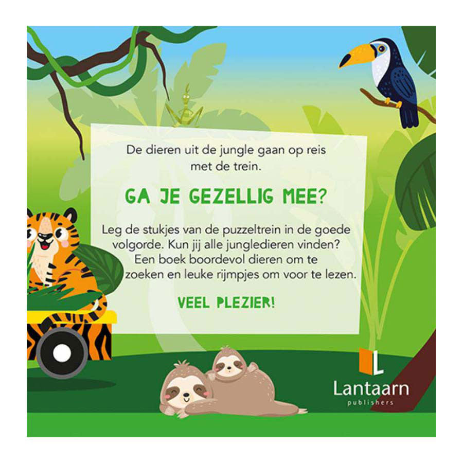 Livre d'éditeurs de lanternes et jungle de train de puzzle