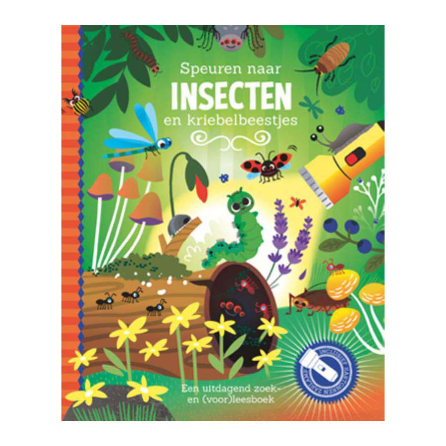Les éditeurs de lanternes recherchent un livre de recherche d'insectes avec une lampe de poche en carton