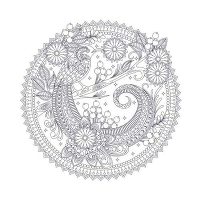 Forêt des éditeurs de lanternes - art du mandala