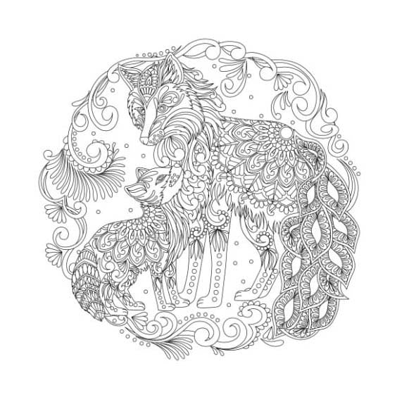 Forêt des éditeurs de lanternes - art du mandala