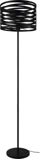 Lampadaire Eglo cremella - e27 - 151 cm - noir