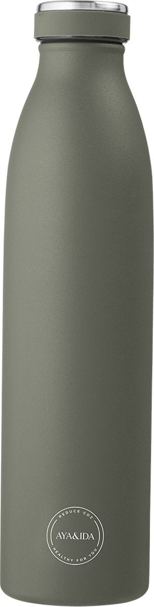 Aya ida - gourde - thermos - bouteille d'eau - 750ml - vert tropical