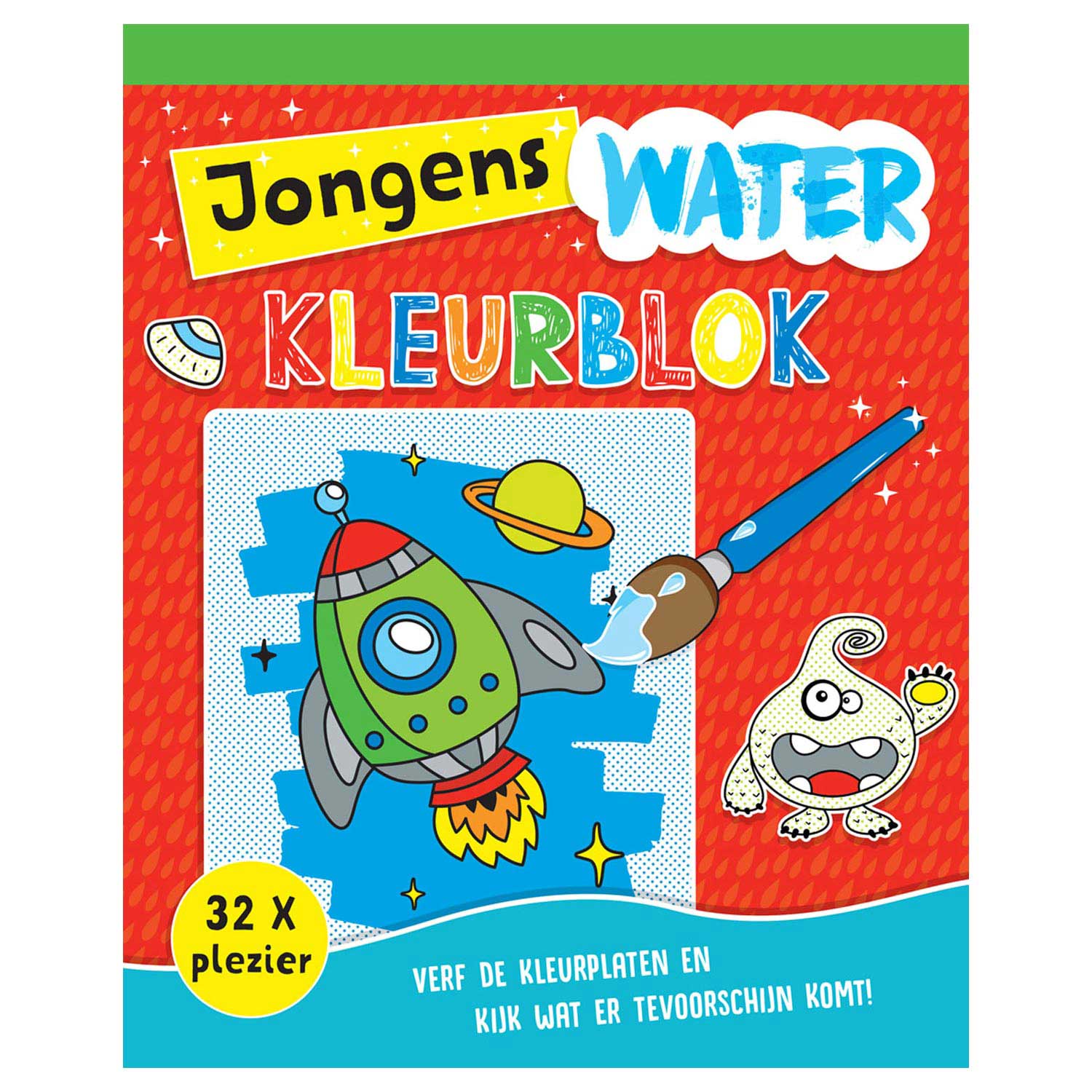 Rebo publishers bloc d’aquarelle magique garçons