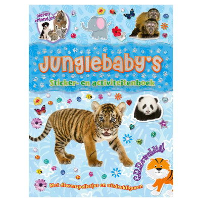 REBO Publishers Animal Amis Junglebabies Stickerren Activity Book