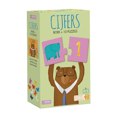 Rebo Publishers Puzzle2 Livre Figures avec 10 puzzles