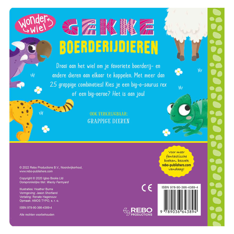 Rebo Publishers Crazy Farm Animals Wonderwiel