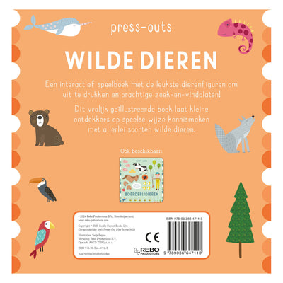 Rebo Publishers Cardboard Book Press-outs Wild Dieren