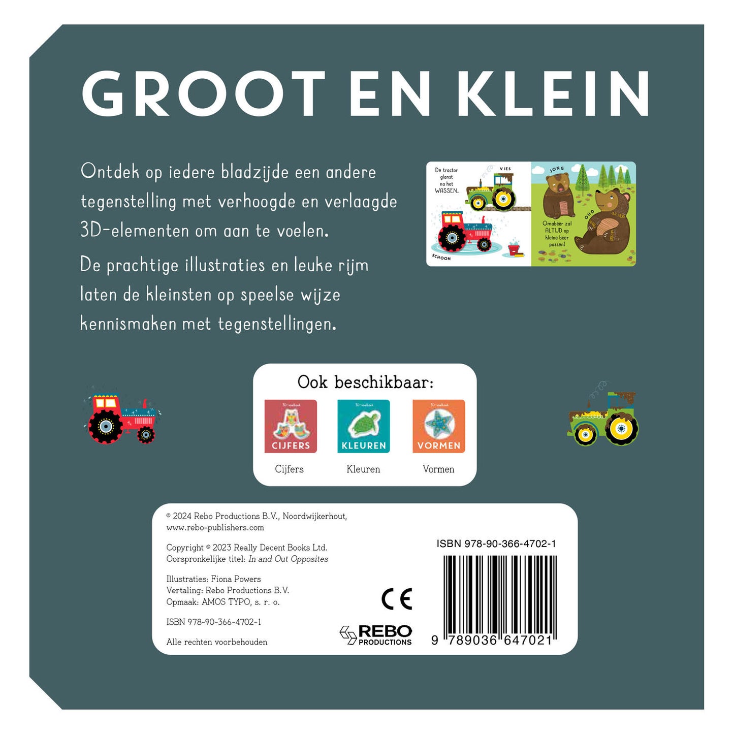 Livre tactile 3D des éditeurs Rebo - rapide et lent