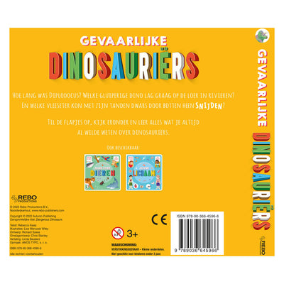 Rebo Publishers Danosaurs dangereux Flapjesboek