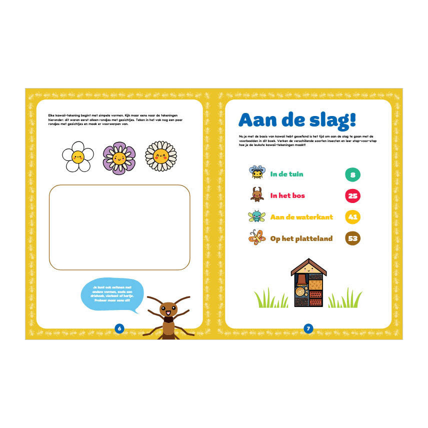 Dessin kawaii des éditeurs Rebo - insectes