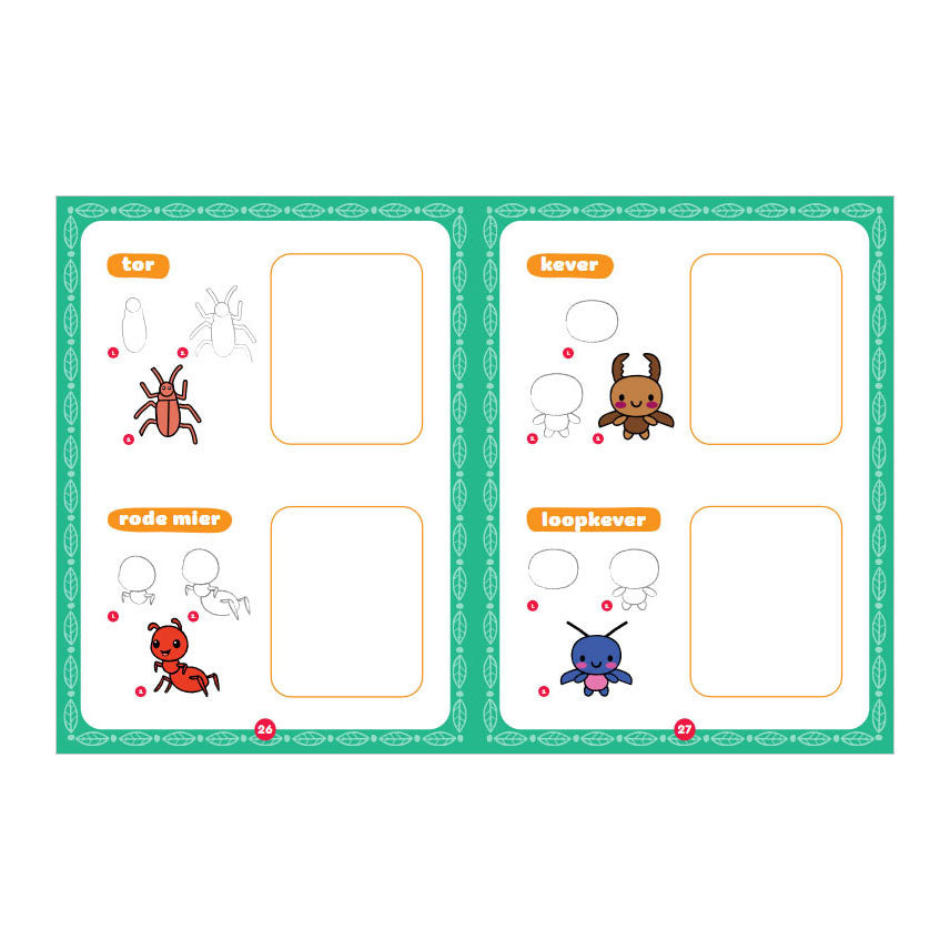 Dessin kawaii des éditeurs Rebo - insectes
