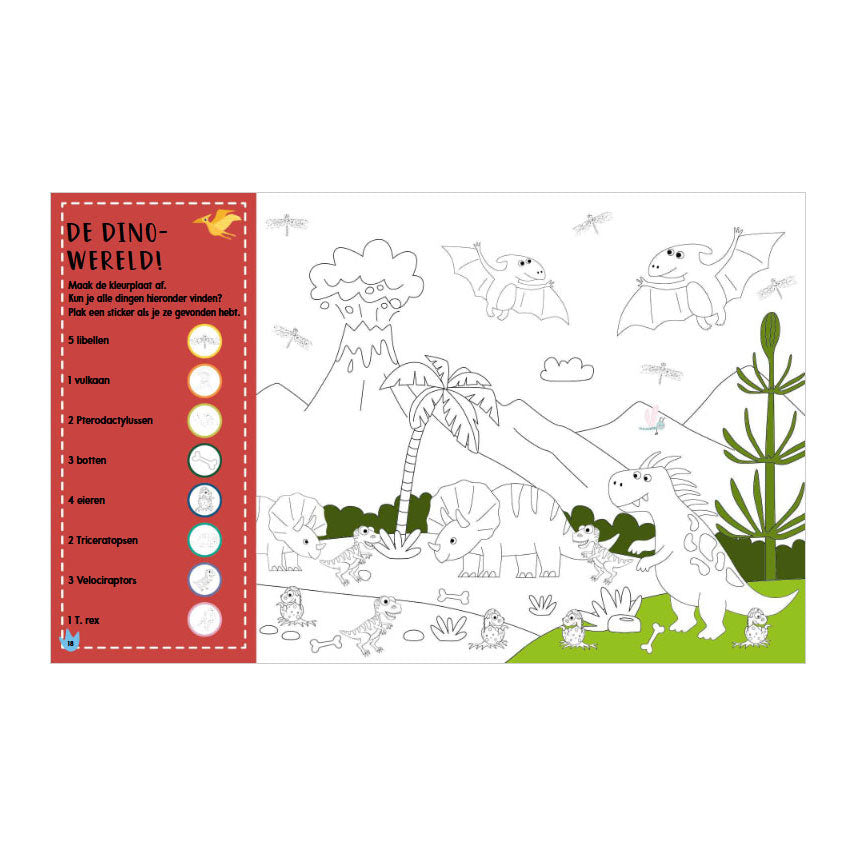 Dinosaures - 1000 autocollants 4+
