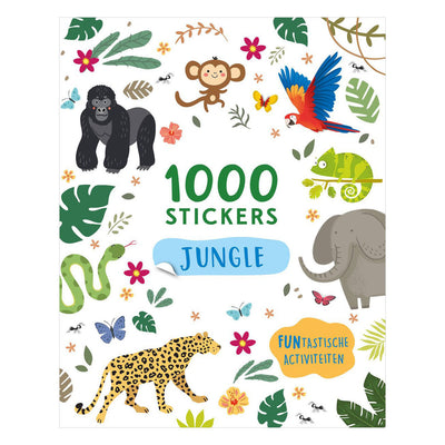 Cahier d'activités jungle des éditeurs Rebo - 1000 autocollants
