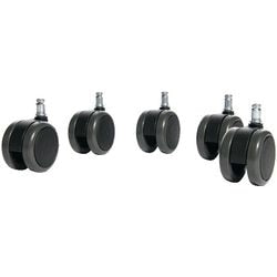 Roues sol dur diamètre 60mm axes 10mm noires