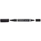 Marqueur permanent staedtler lumicolor permanent duo 348 noir