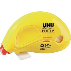Rouleau de nettoyage à sec Uhu 6,5 mm x 8,5 m jaune permanent