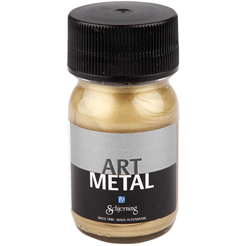 Schjerning hobby peinture métallisée, or clair (5102), 30 ml 1 bouteille