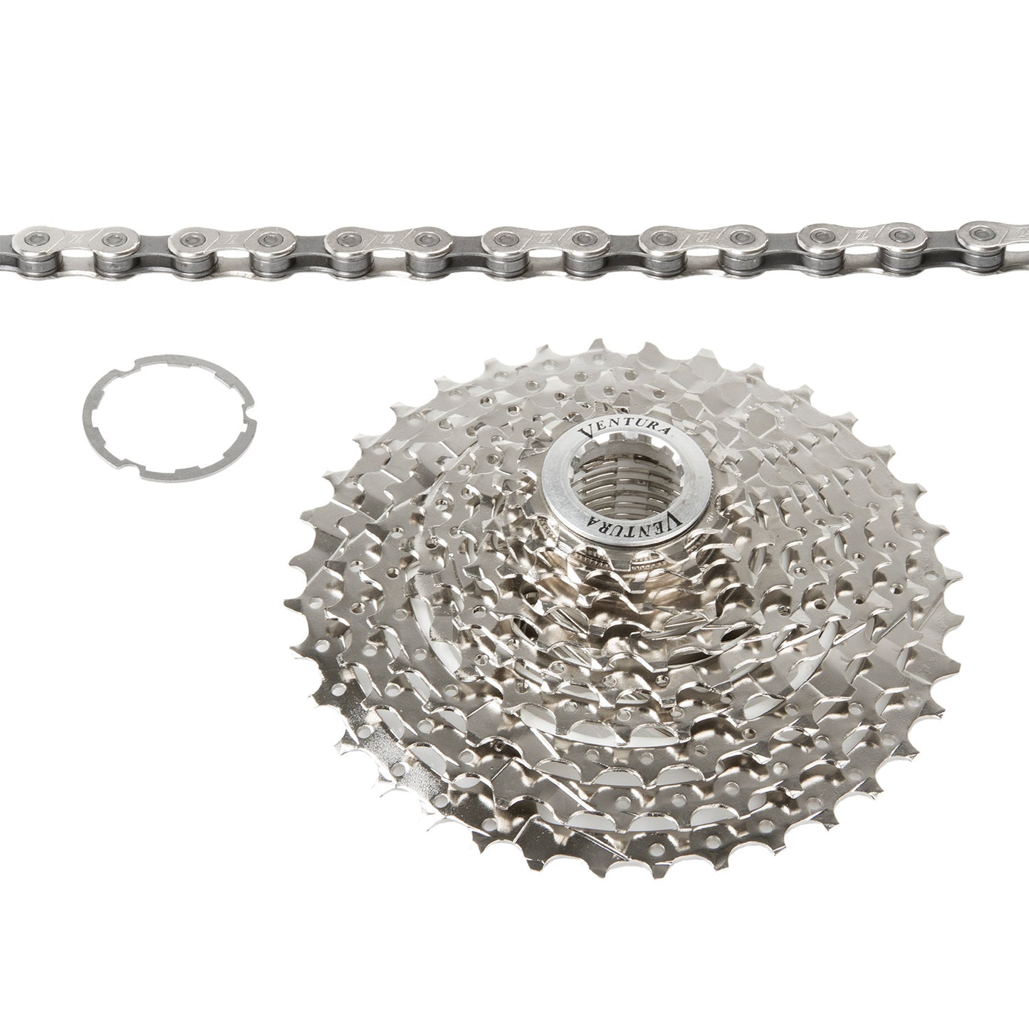 Cassette de set Ventura + collier 10s 11-36t argent