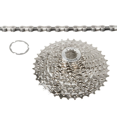 Cassette de set Ventura + collier 10s 11-36t argent