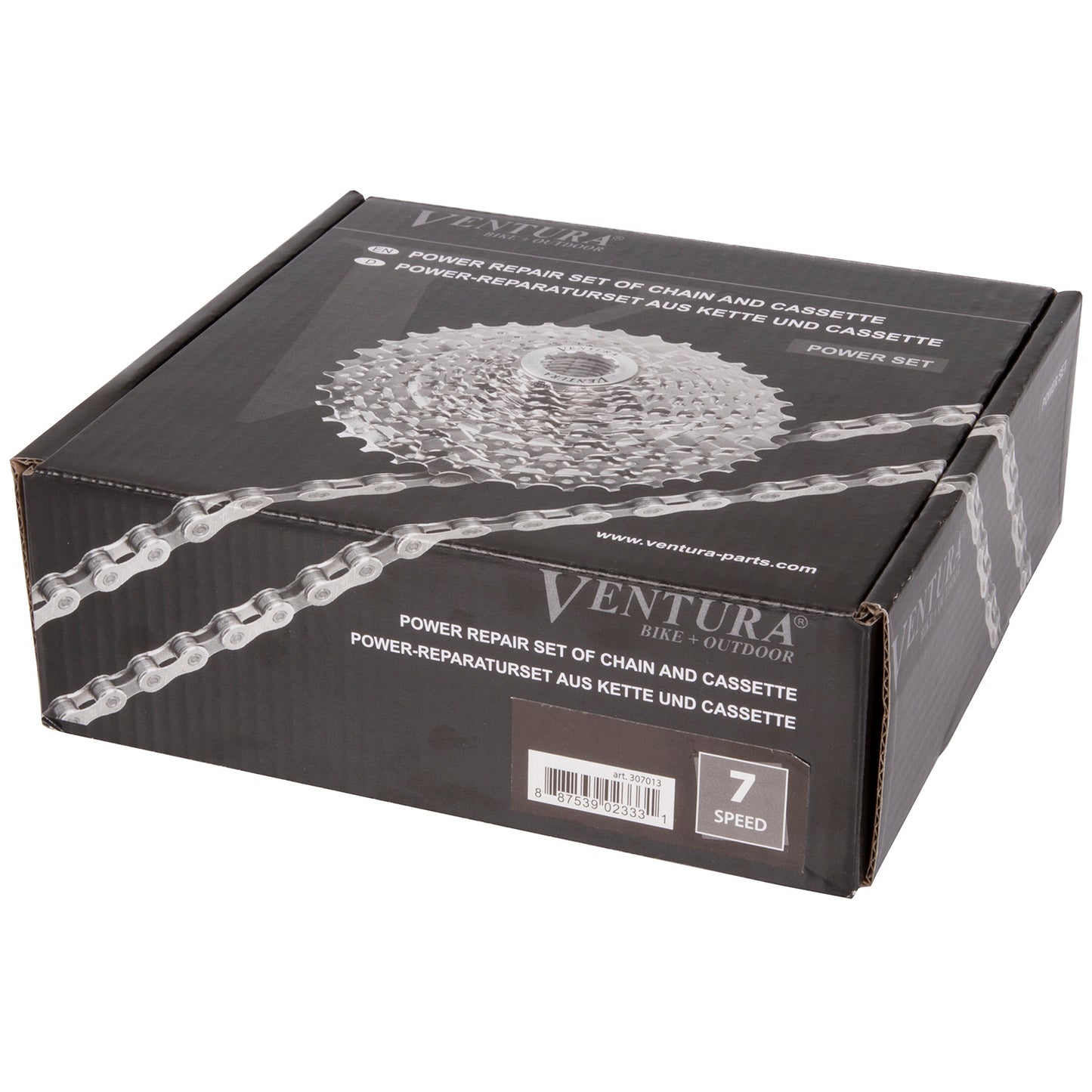 Ensemble chaîne et cassette Ventura Power 7 vitesses
