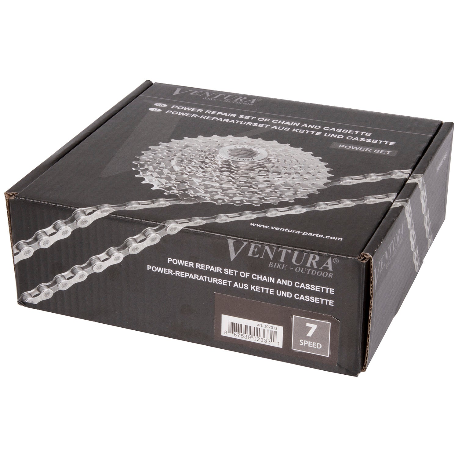 Ensemble chaîne et cassette Ventura Power 7 vitesses