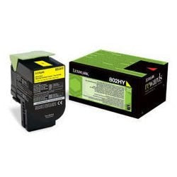 Cartouche de toner Lexmark 80c2hy0 jaune