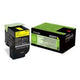 Cartouche de toner Lexmark 80c2hy0 jaune