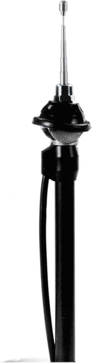 Antenne télescopique Carpoint 100 cm - 4 sections - chromée - réglable 0-30° - escamotable - réception radio améliorée