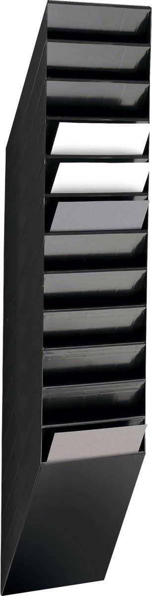 Porte-brochures durable flexibox 12 a4 noir